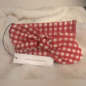 Loeffler Randall clutch with silver shoulder chain